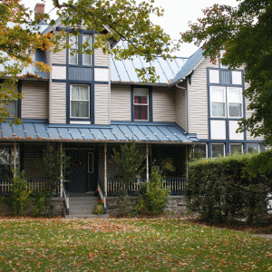 Exterior Face-Lift of a House - Note the Different Colors and Siding Detail Used.