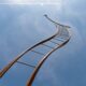 telescoping ladder in use